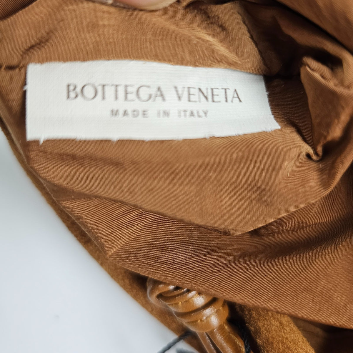 BOTTEGA VENETA Dustbag Amber Suede Handbag New