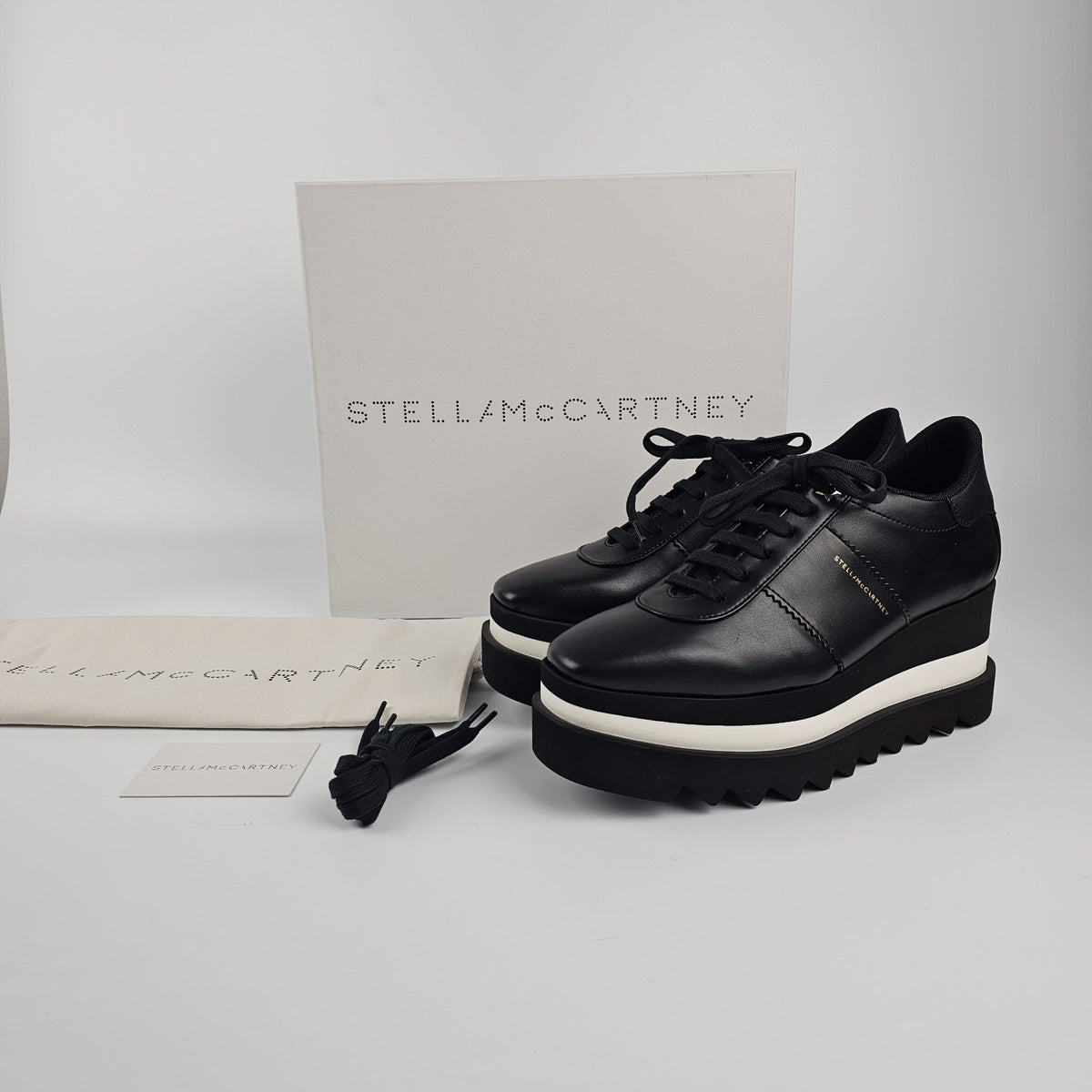 STELLA MCCARTNEY Elyse Black Sneakers New