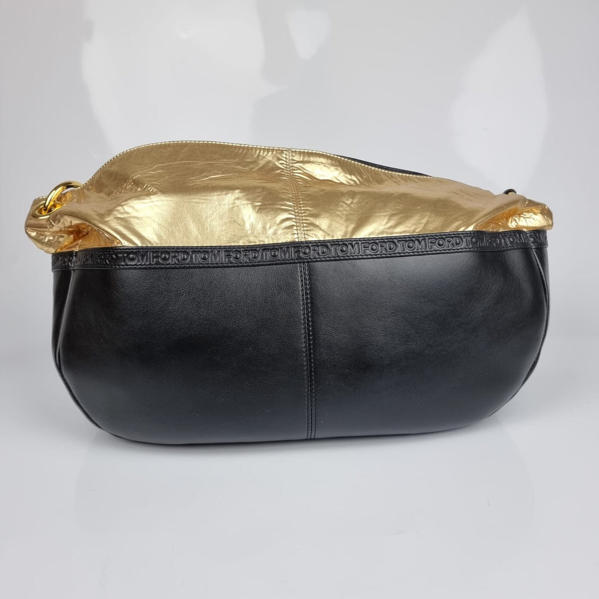 TOM FORD Black/Gold Shoulder Bag New