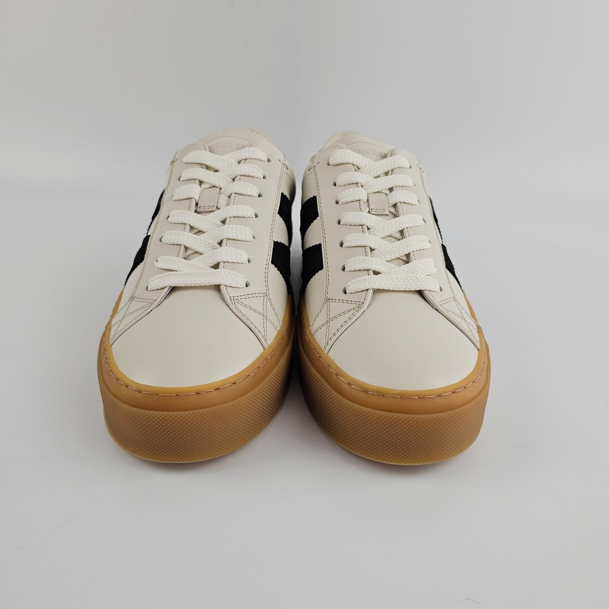 MONCLER Monaco2 Men's Beige Sneakers New