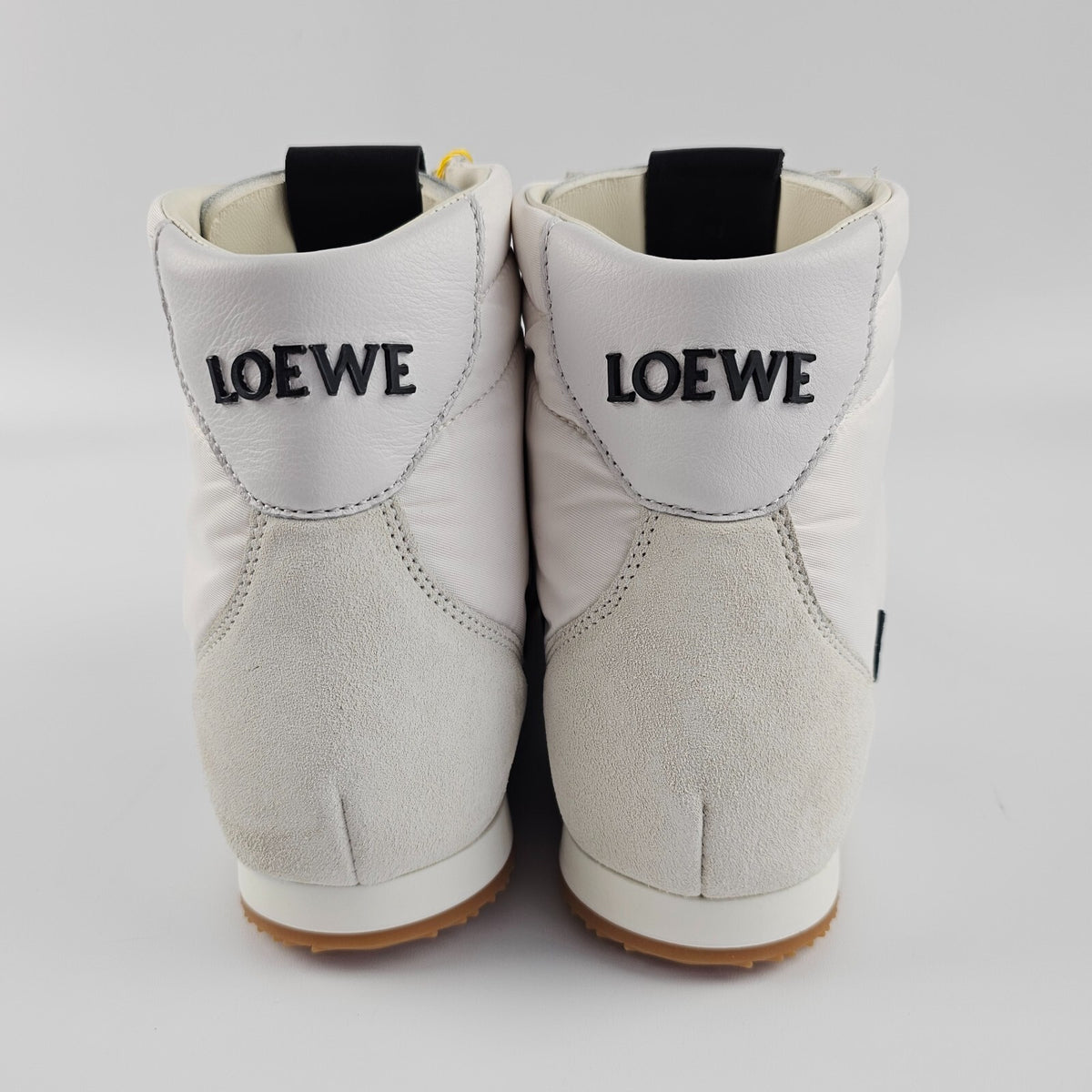 LOEWE Ballet Runner 2.0 $990 White/Black High Top Sneakers New & Authentic