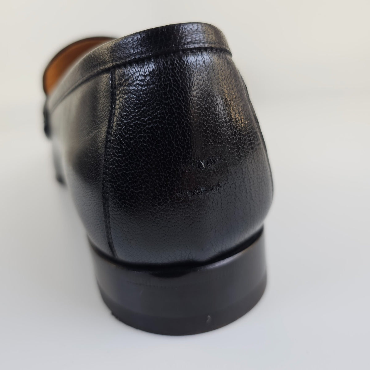 TOM FORD York Black Leather Loafers Size US 11