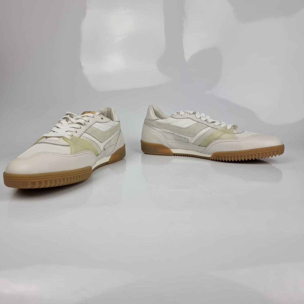 TOM FORD Jackson White Leather Low Top Sneakers New Size US 10 EU 43