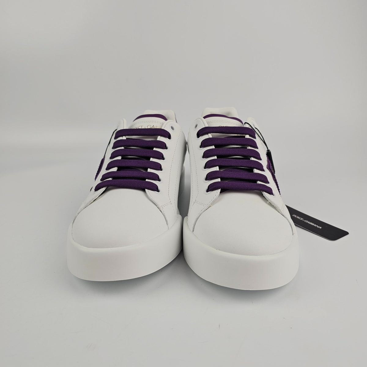 DOLCE&GABBANA DG White Leather Sneakers New & Authentic