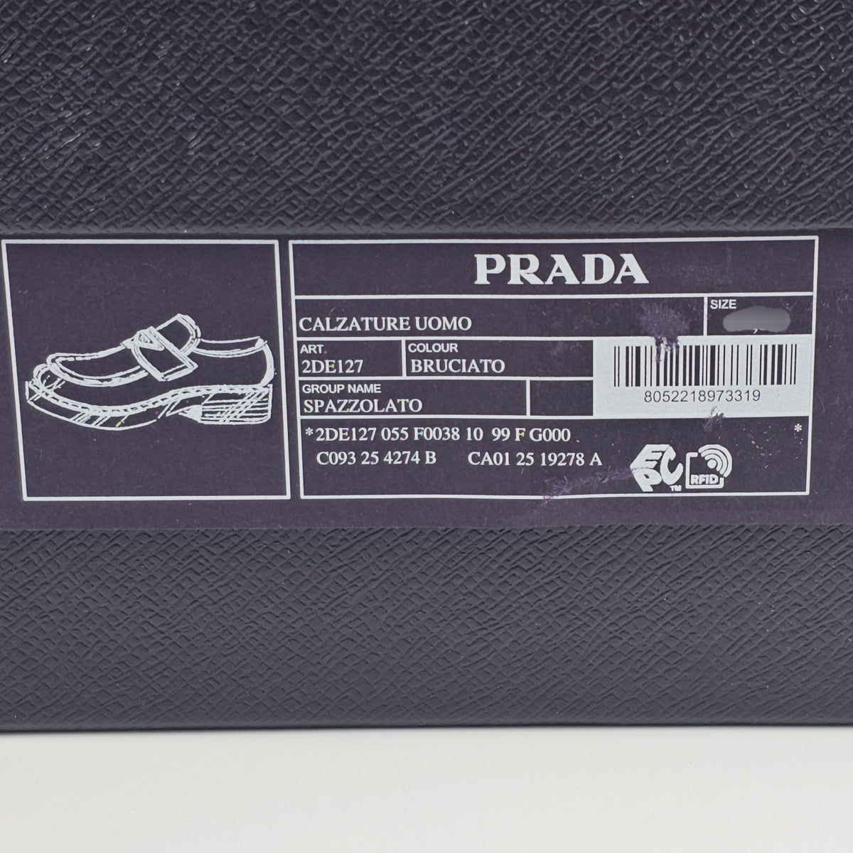 PRADA Chocolate Dark Brown Leather Loafers New And Authentic