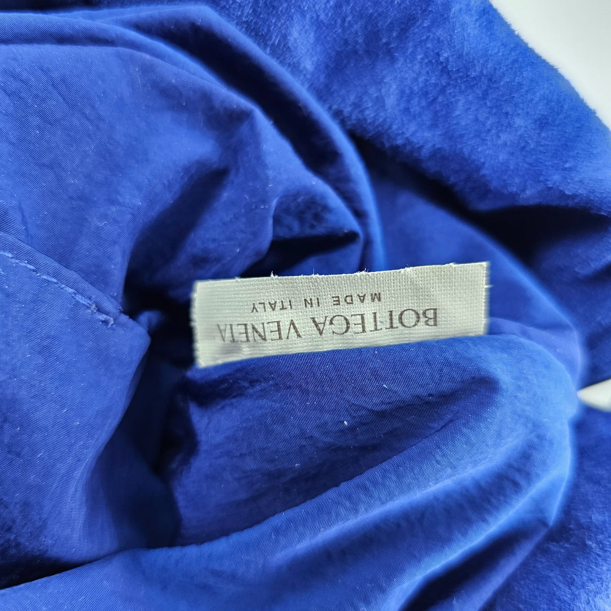 BOTTEGA VENETA Giorno $3500 Blue Royal Suede Shoulder Bag New & Authentic