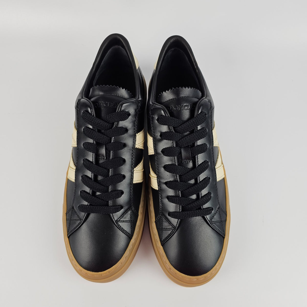 MONCLER Monaco2 Men's Black Sneakers New