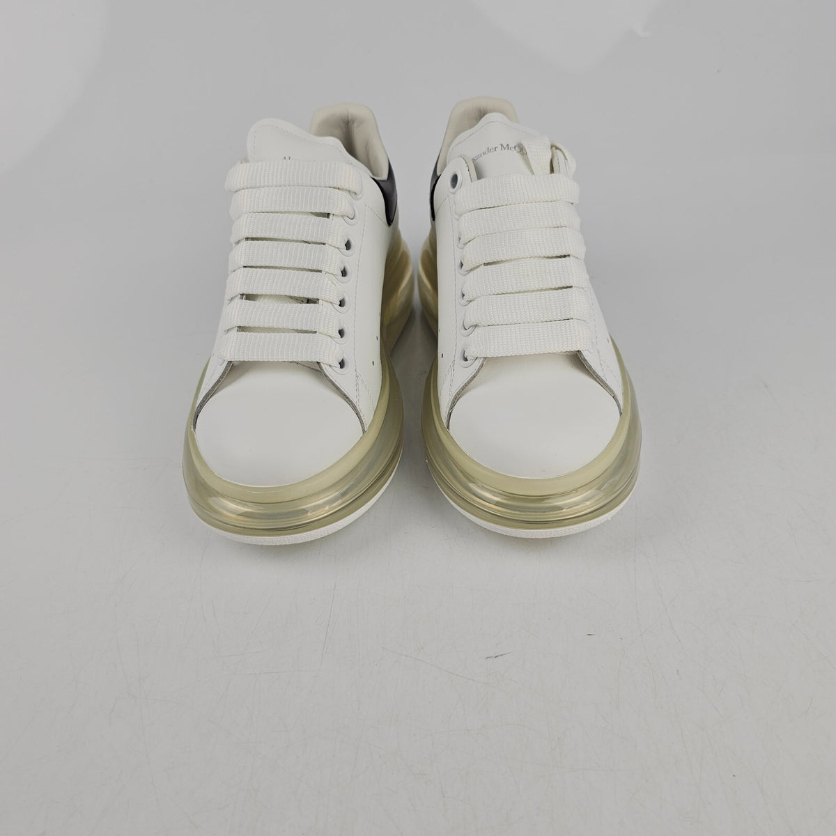 ALEXANDER MCQUEEN Oversized White/Black Air Sole Sneakers New Size 35.5 US 5.5