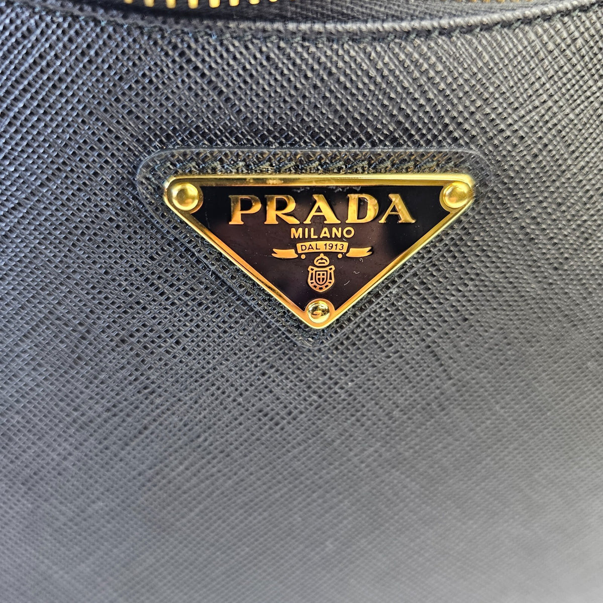 PRADA Re-Edition $2600 Black Saffiano Leather Mini Handbag New/Authentic