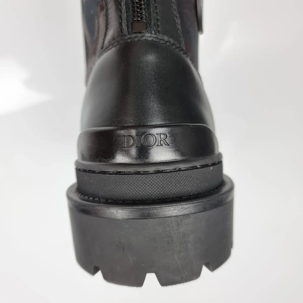 Dior Homme Explorer Camouflage Black Leather Boots New Size EU 40 US 7