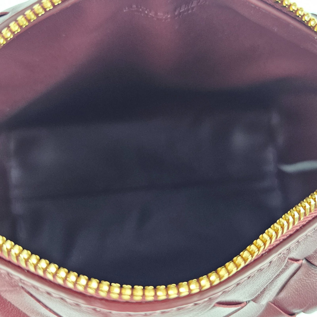 Bottega Veneta Wallace Mini $2850 Barolo Leather Shoulder Bag New/Authentic
