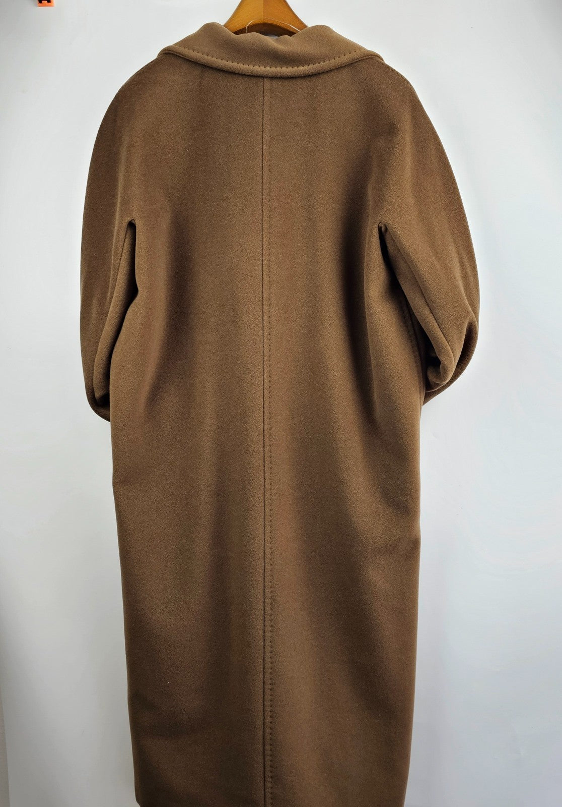 MAX MARA Madame 101801 Belted Brown Wool Long Coat New & Authentic