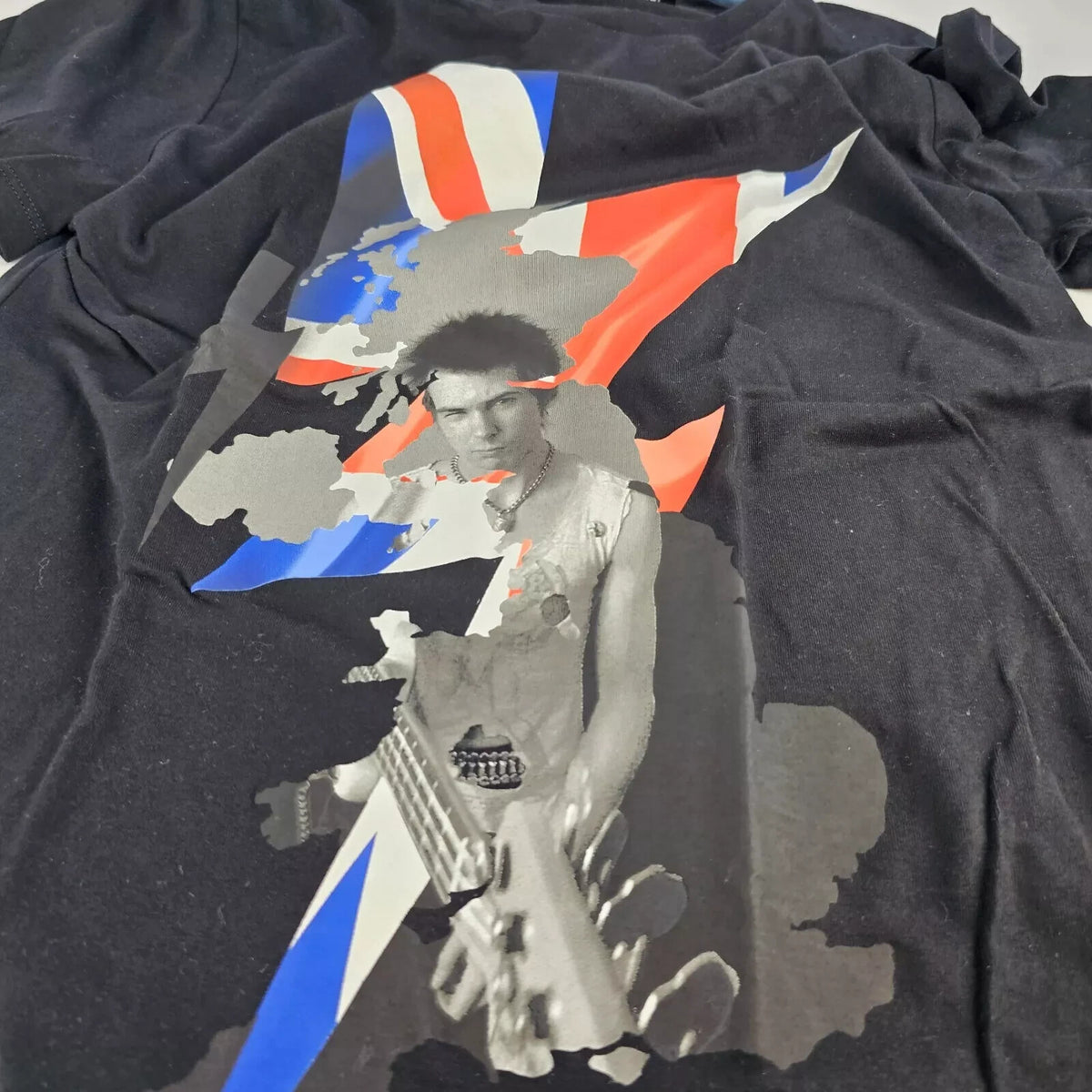 Neil Barrett Black Sid Vicious T-shirt New Size XXS