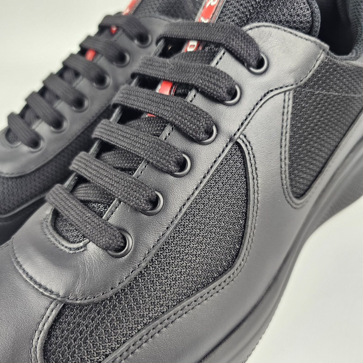 PRADA America's Cup Black Sneakers New & Authentic