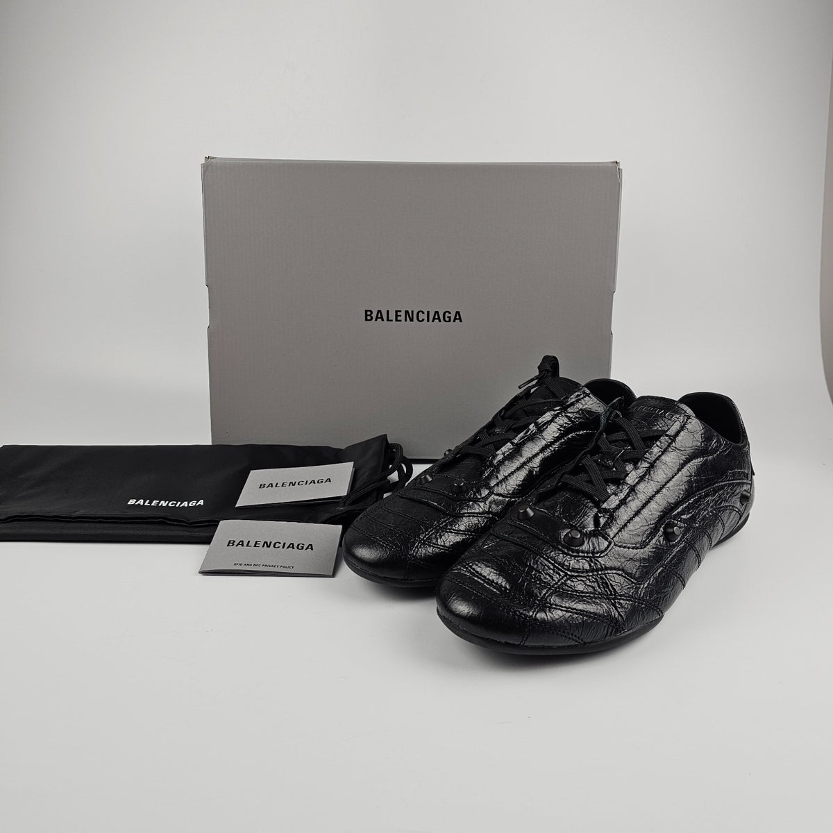 BALENCIAGA City $825 Men's Black Sneakers New & Authentic