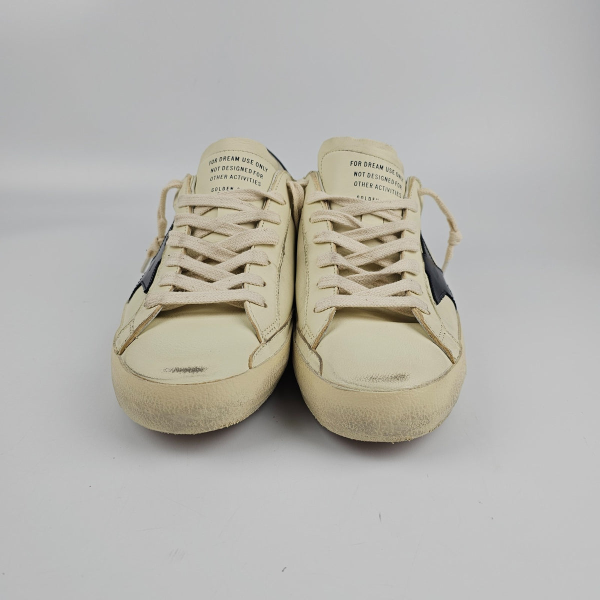 GOLDEN GOOSE Super Star Men's White/Night Blue Sneakers New