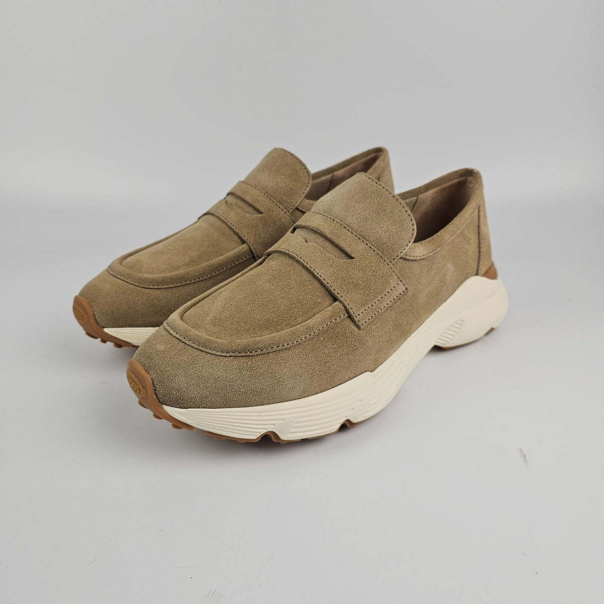 TOD'S Sport Runner Beige Suede Sneakers New And Authentic