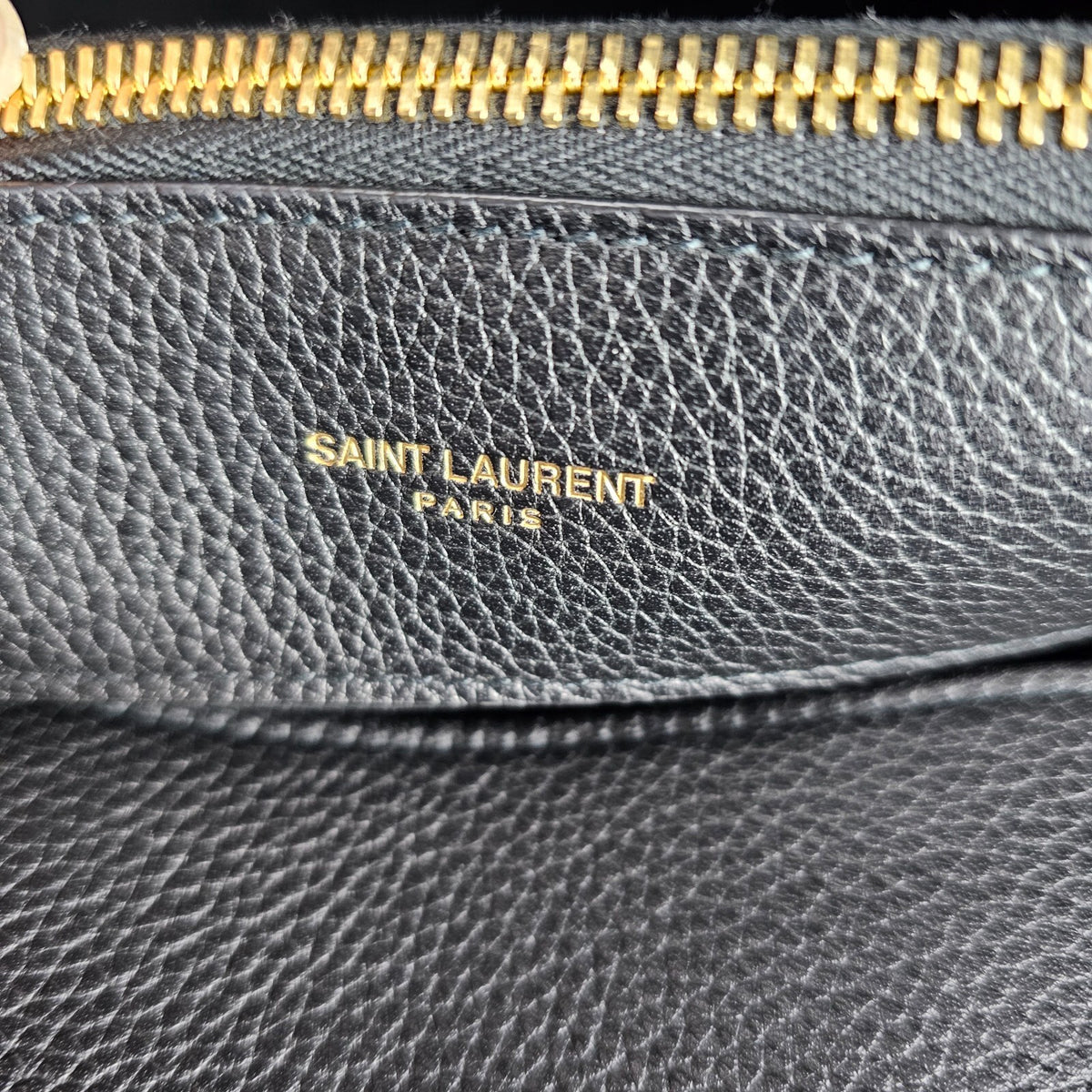 SAINT LAURENT Sac De Jour $3600 Black Supple Grained Leather Bag New & Authentic