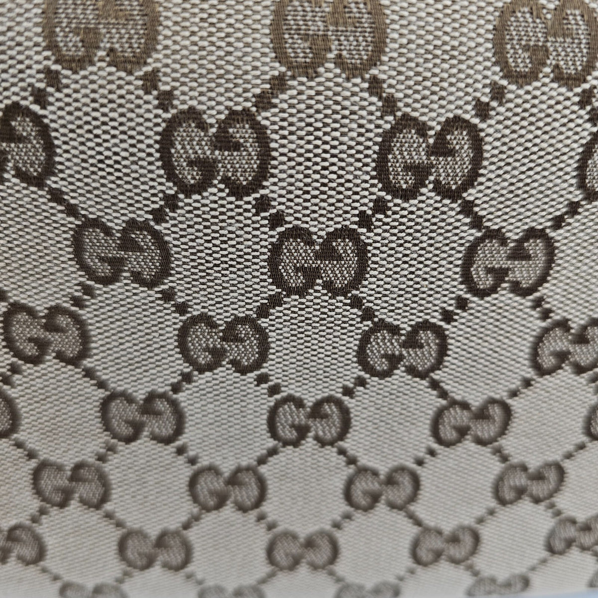 GUCCI $1890 Beige/Dark Brown GG Canvas Small Crossbody Bag New & Authentic