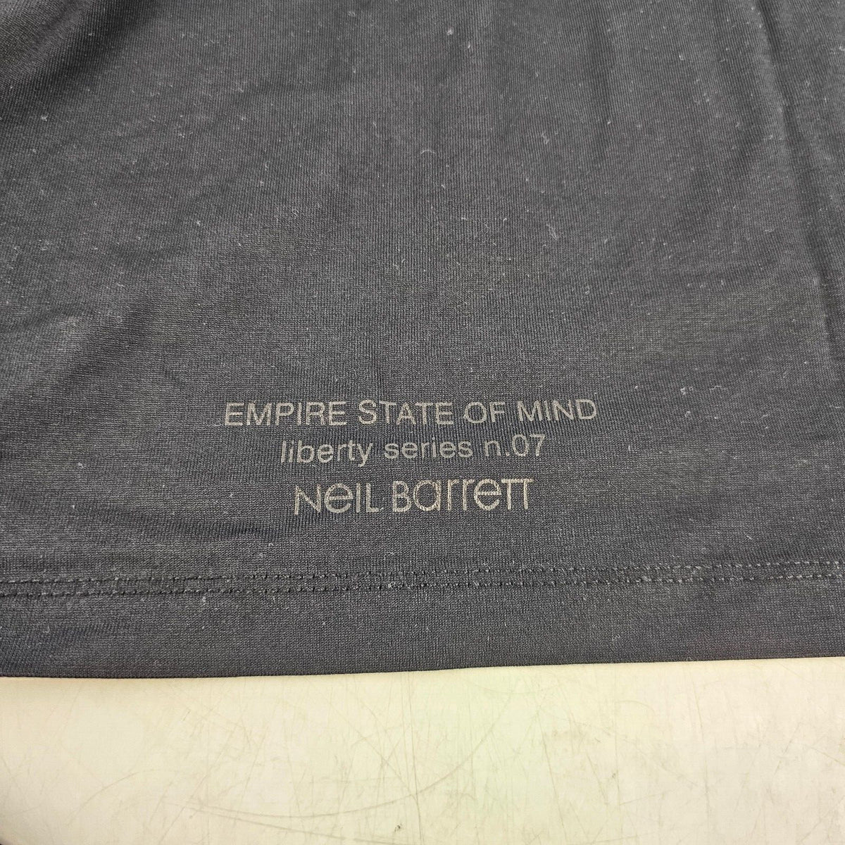 Neil Barrett 'empire state of mind' Black T-shirt Size XS New