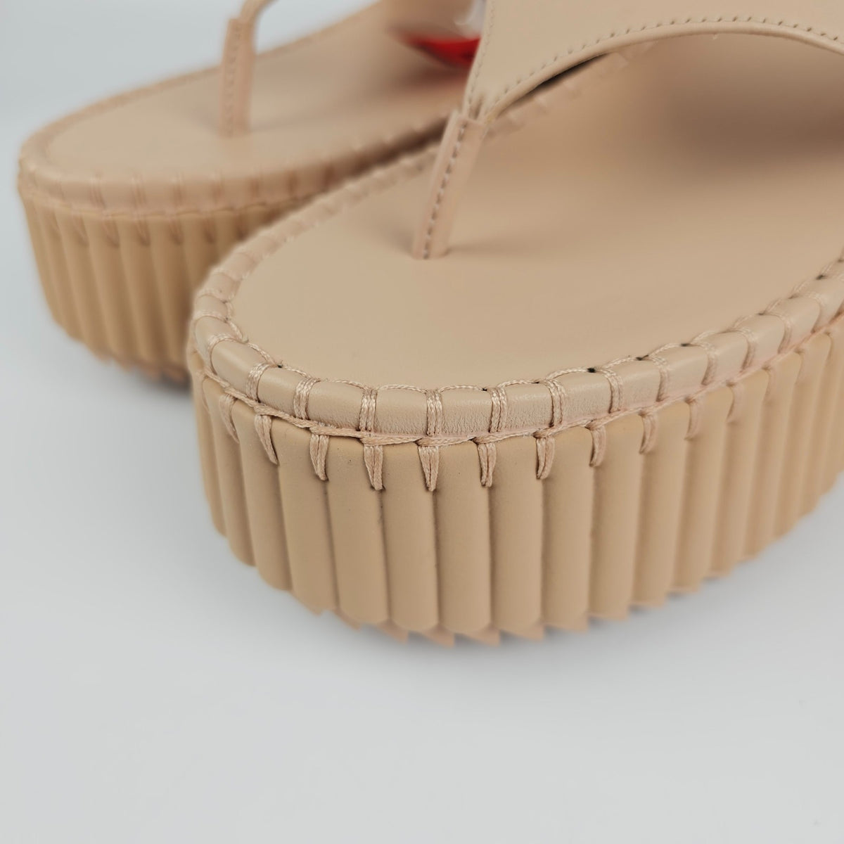 Chloe Nama Beige Platform Sandals New & Authentic