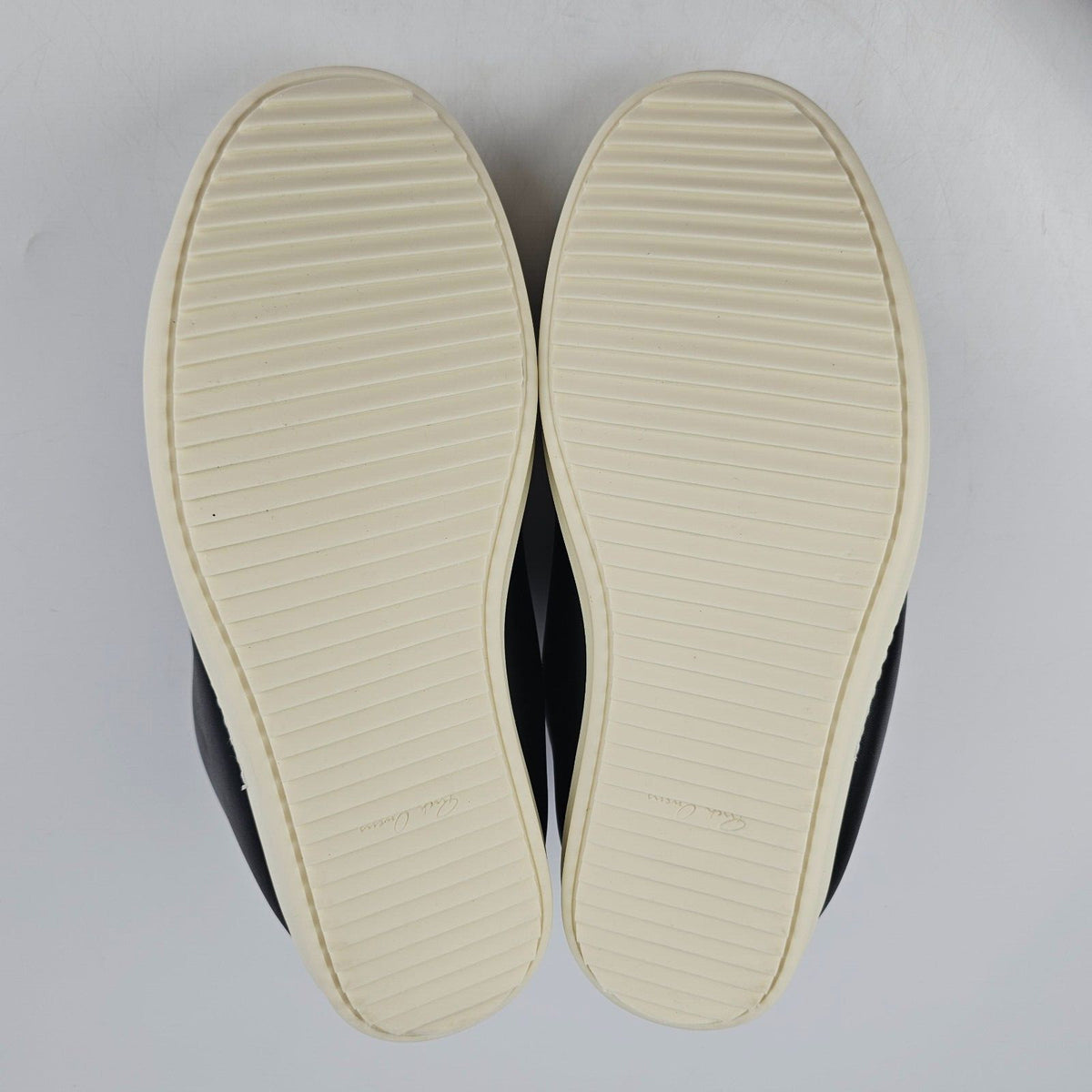 RICK OWENS Ramones Jumbo Laces Black/Milk Sneakers New Size 39.5 US 6.5