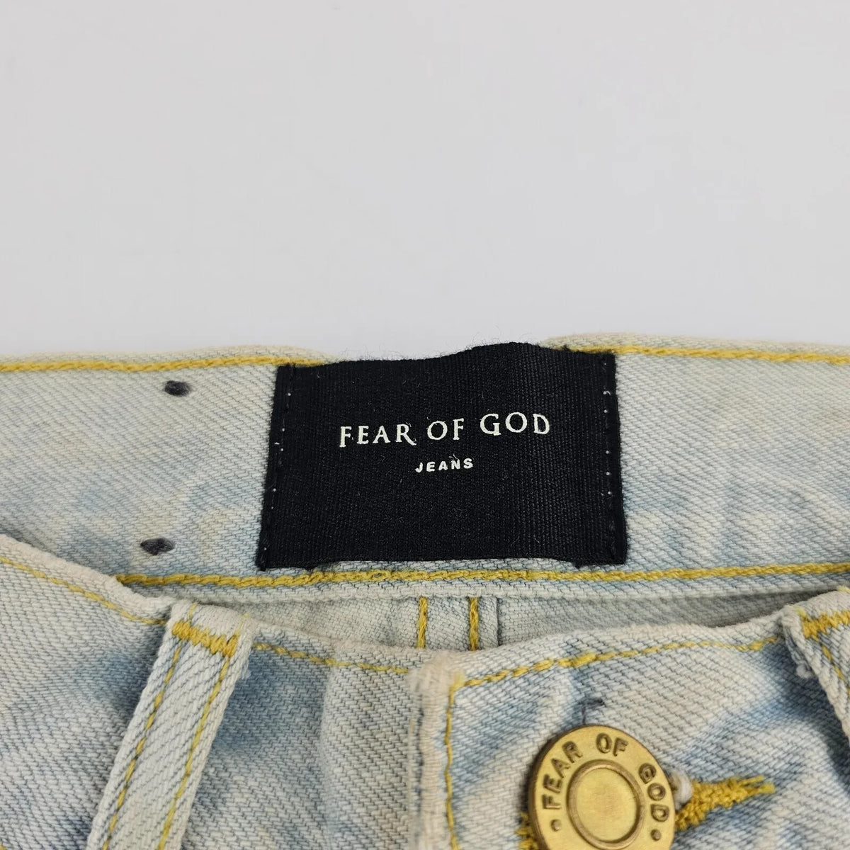 Fear Of God Vintage Selvedge Light Blue Denim Jeans New Size US 28