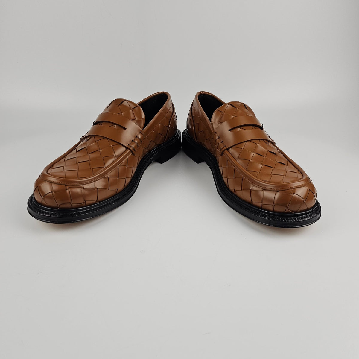 BOTTEGA VENETA James $1700 Brown Loafers New & Authentic