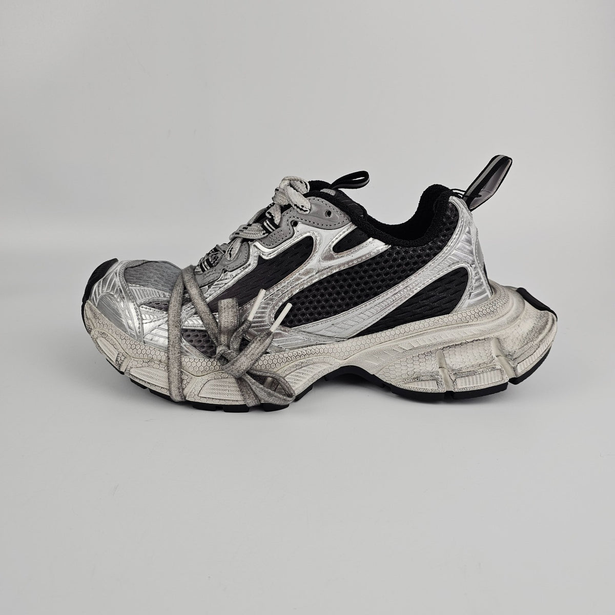 BALENCIAGA 3XL Gradient $1250 Men's Black/Gray/White Sneakers New And Authentic