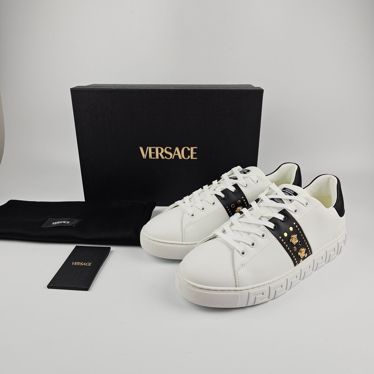 VERSACE White Sports Shoes New And Authentic