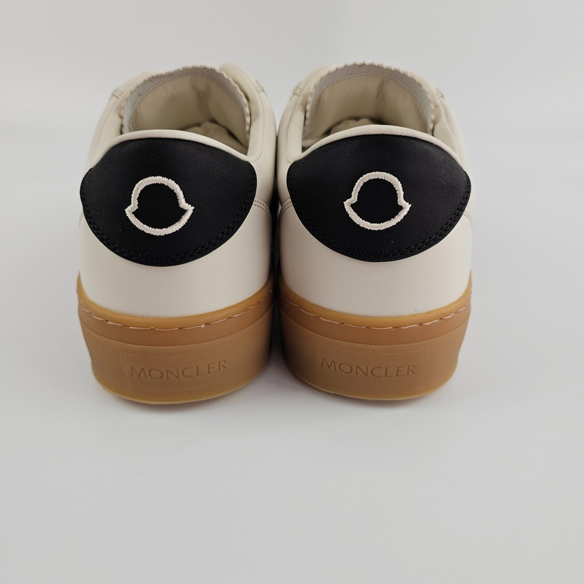MONCLER Monaco2 Men's Beige Sneakers New