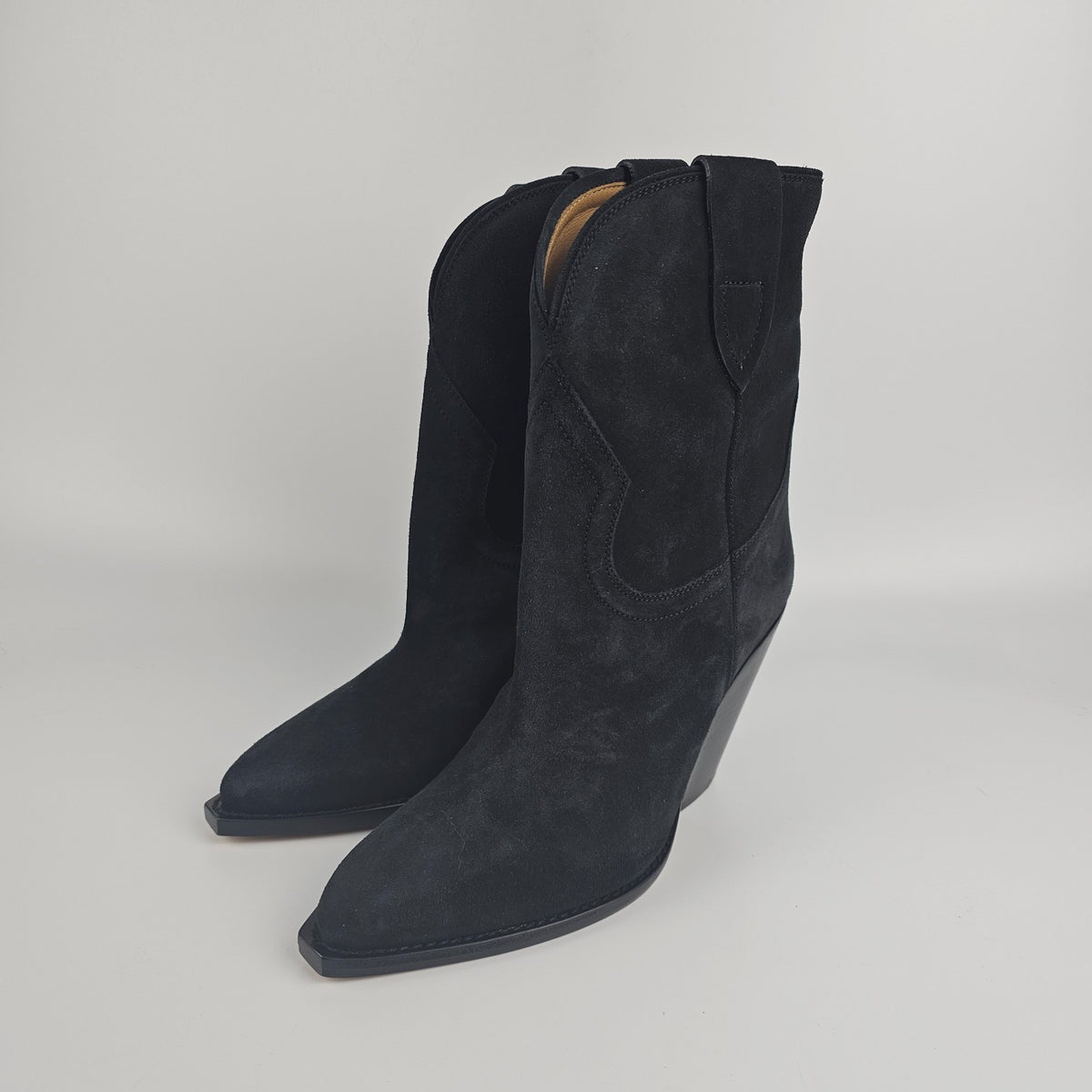 ISABEL MARANT Leyane Black Suede Boots New And Authentic