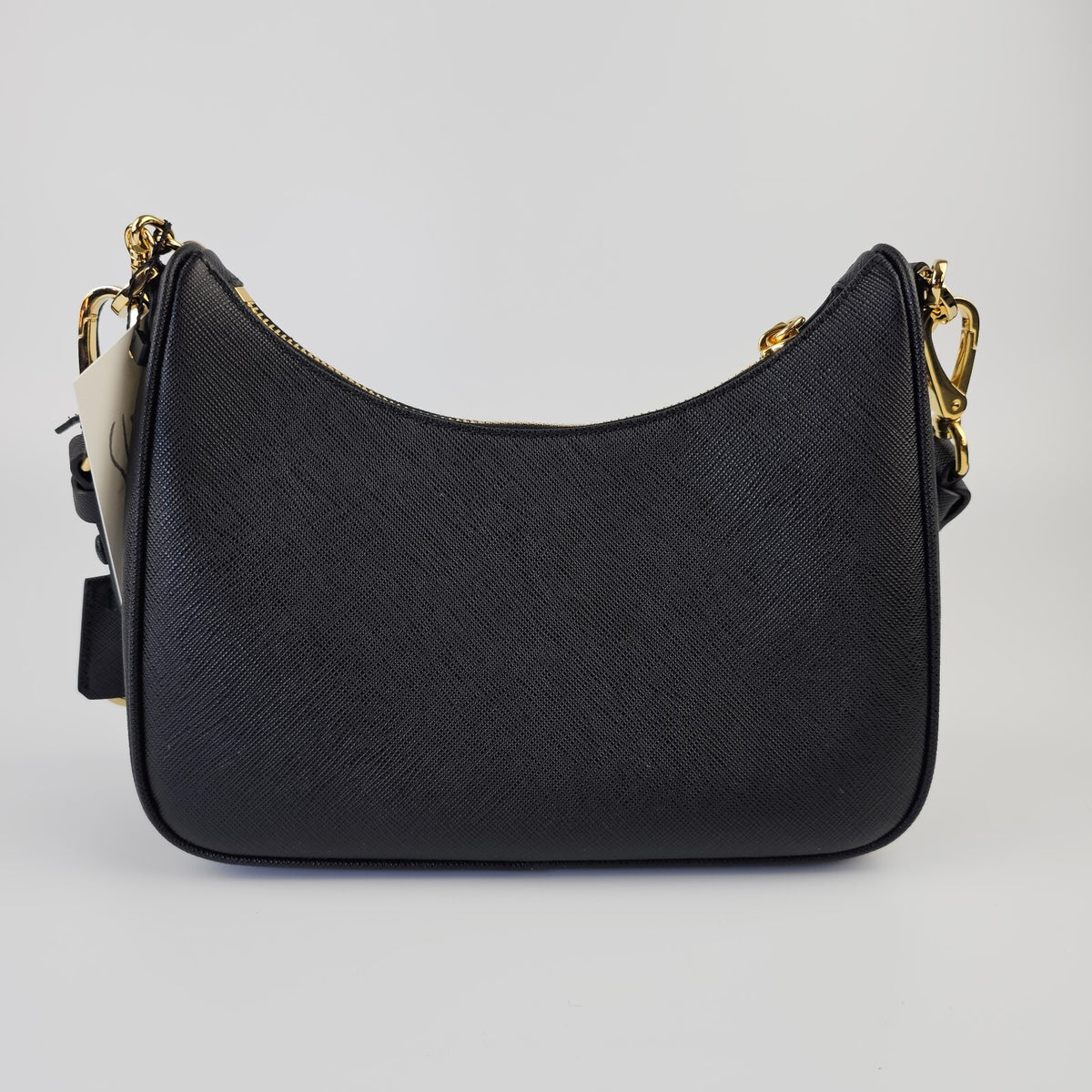 PRADA Re-Edition $2600 Black Saffiano Leather Mini Handbag New/Authentic