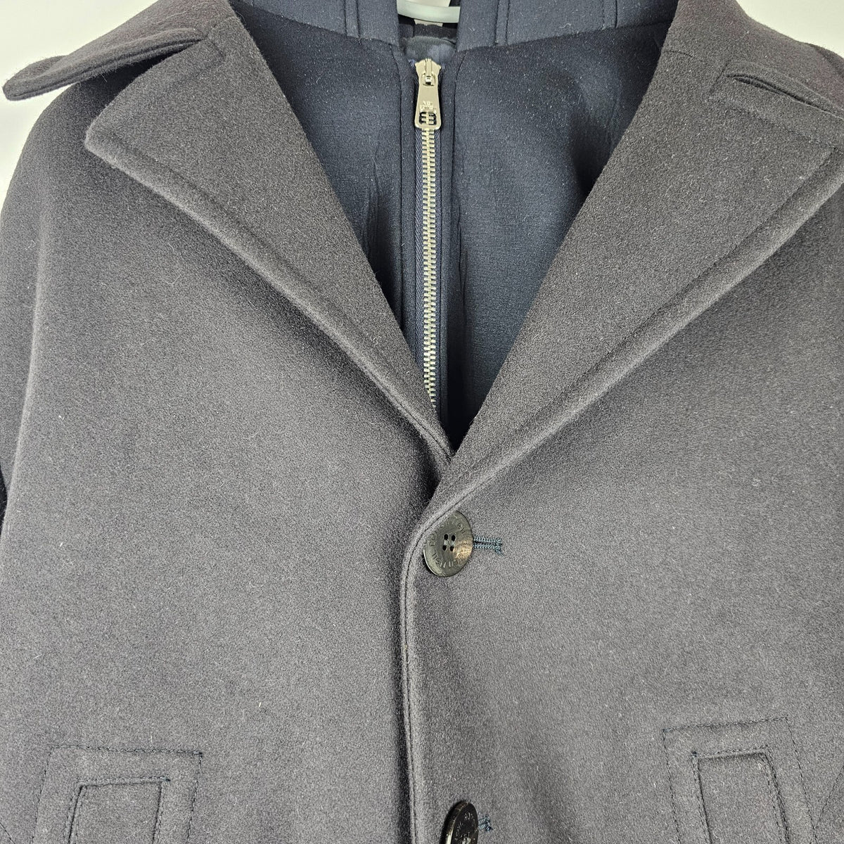 Neil Barrett Dark Woven Coat Size L (50) New