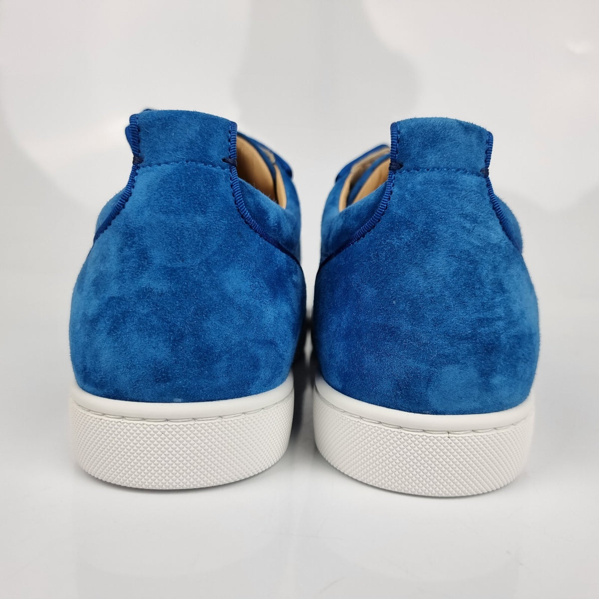 CHRISTIAN LOUBOUTIN Louis Junior Blue Sneakers New Size 41 US 8