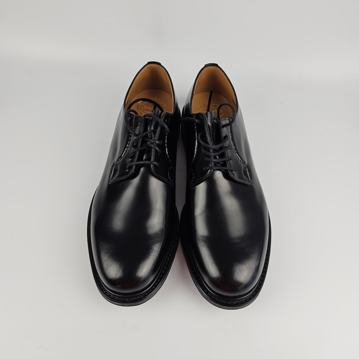 Church's Shannon Black Leather Derby Shoes New/Authentic