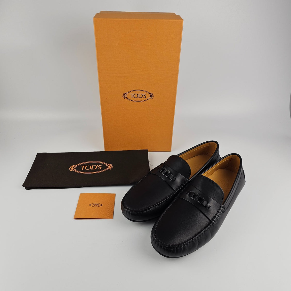 TOD'S City Gommino Black Loafers New & Authentic