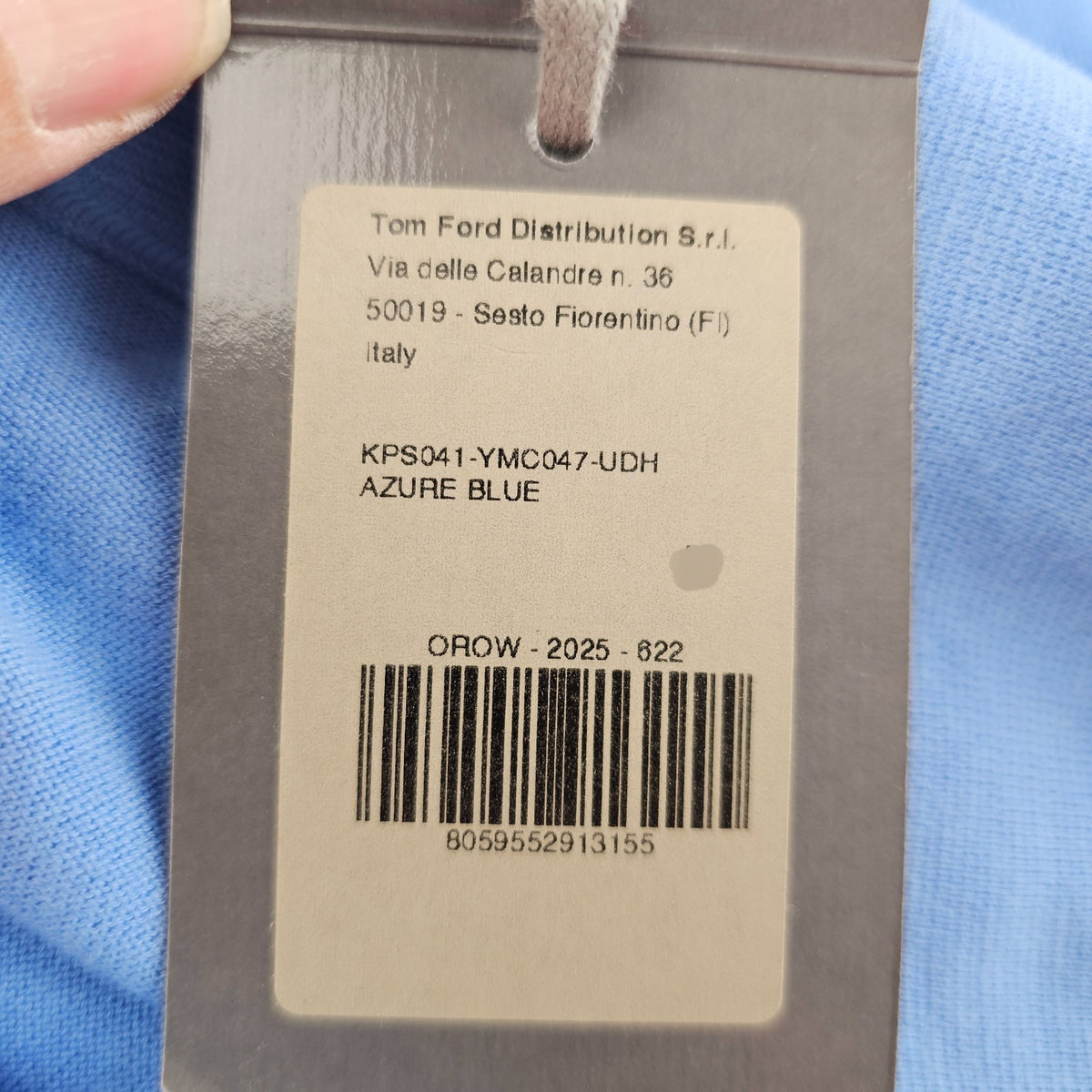 TOM FORD Light Blue Silk Shirt New & Authentic