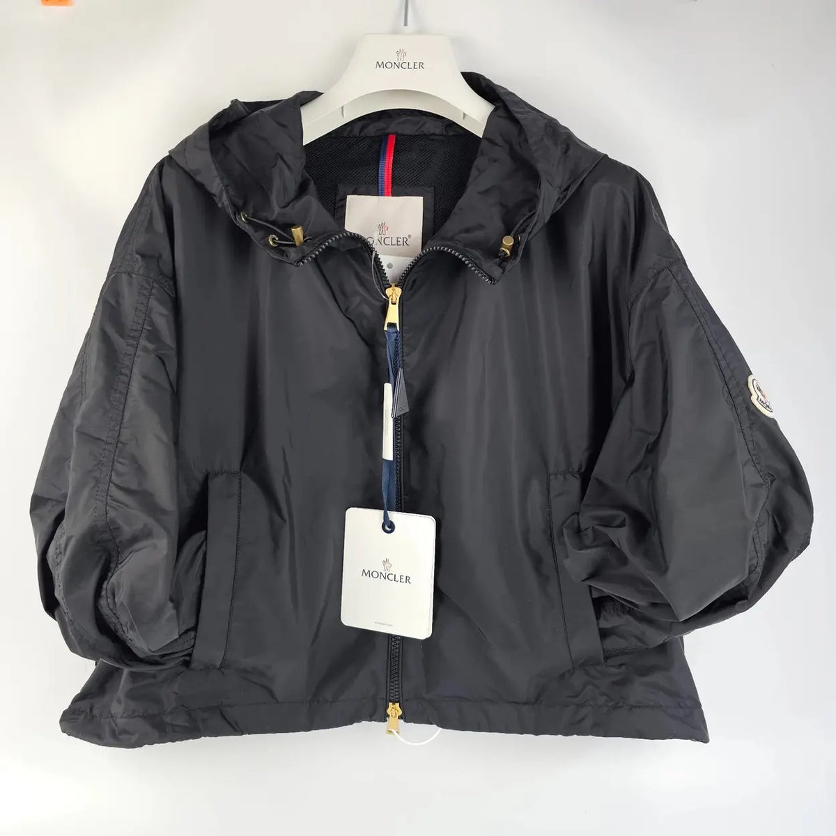 MONCLER Vizille $1195 Women's Black Windbreaker Jacket New