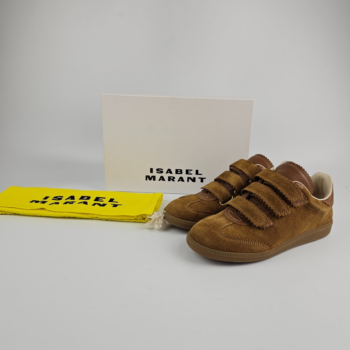 ISABEL MARANT Beth Brown Suede Sneakers New & Authentic