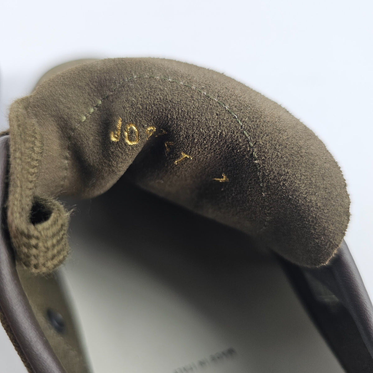 TOM FORD Cambridge Ark Olive Suede Low Top Sneakers New Size US 7 EU 40