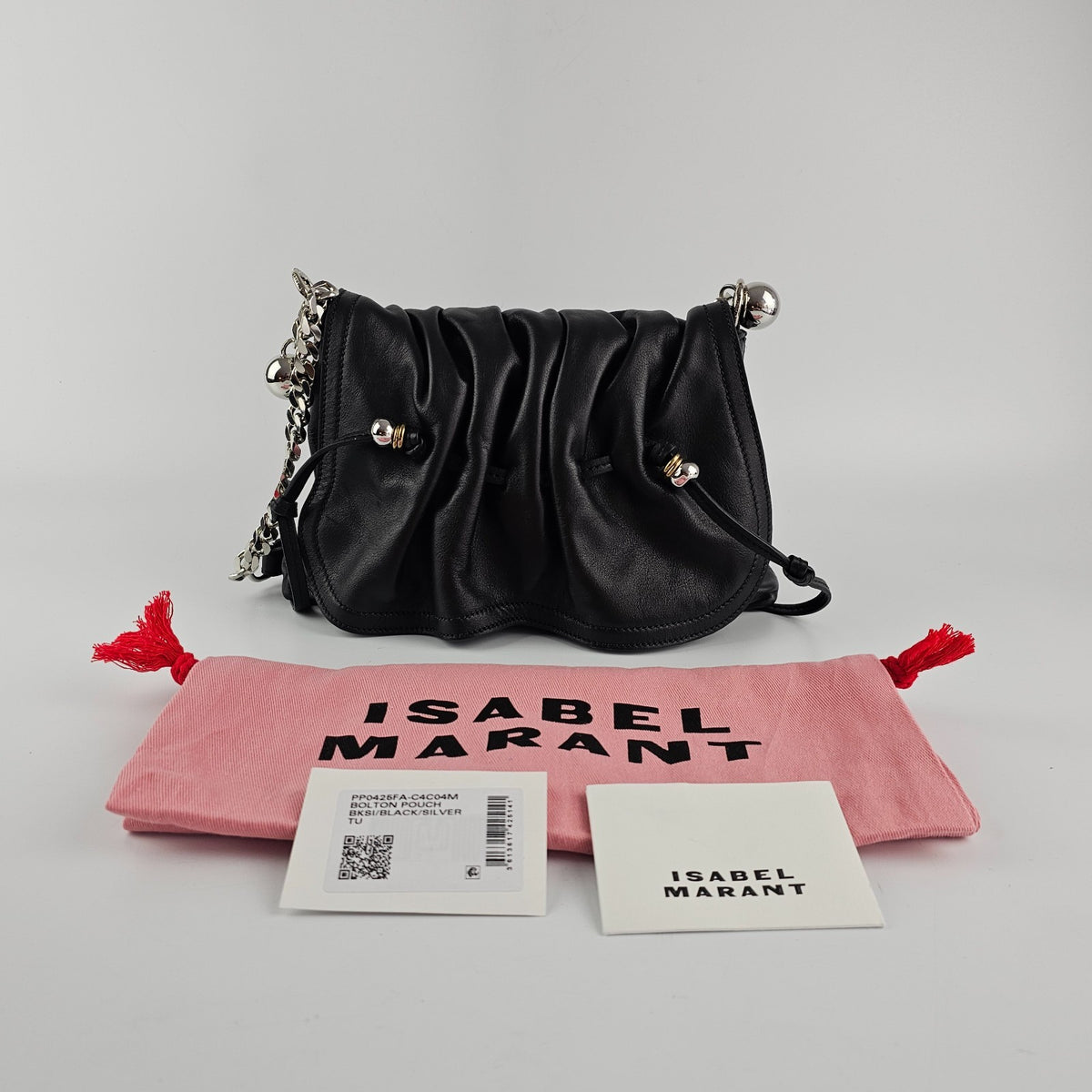 Isabel Marant Bolton Black Leather Shoulder Bag