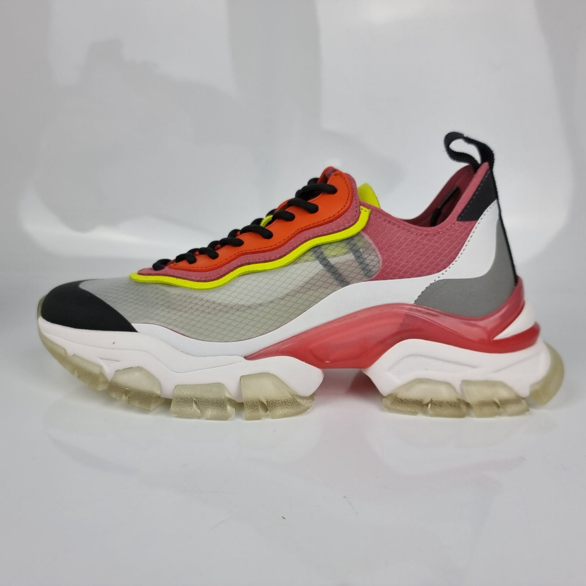 MONCLER Leave No Trace White/Pink Sneakers New Size 40 US 10