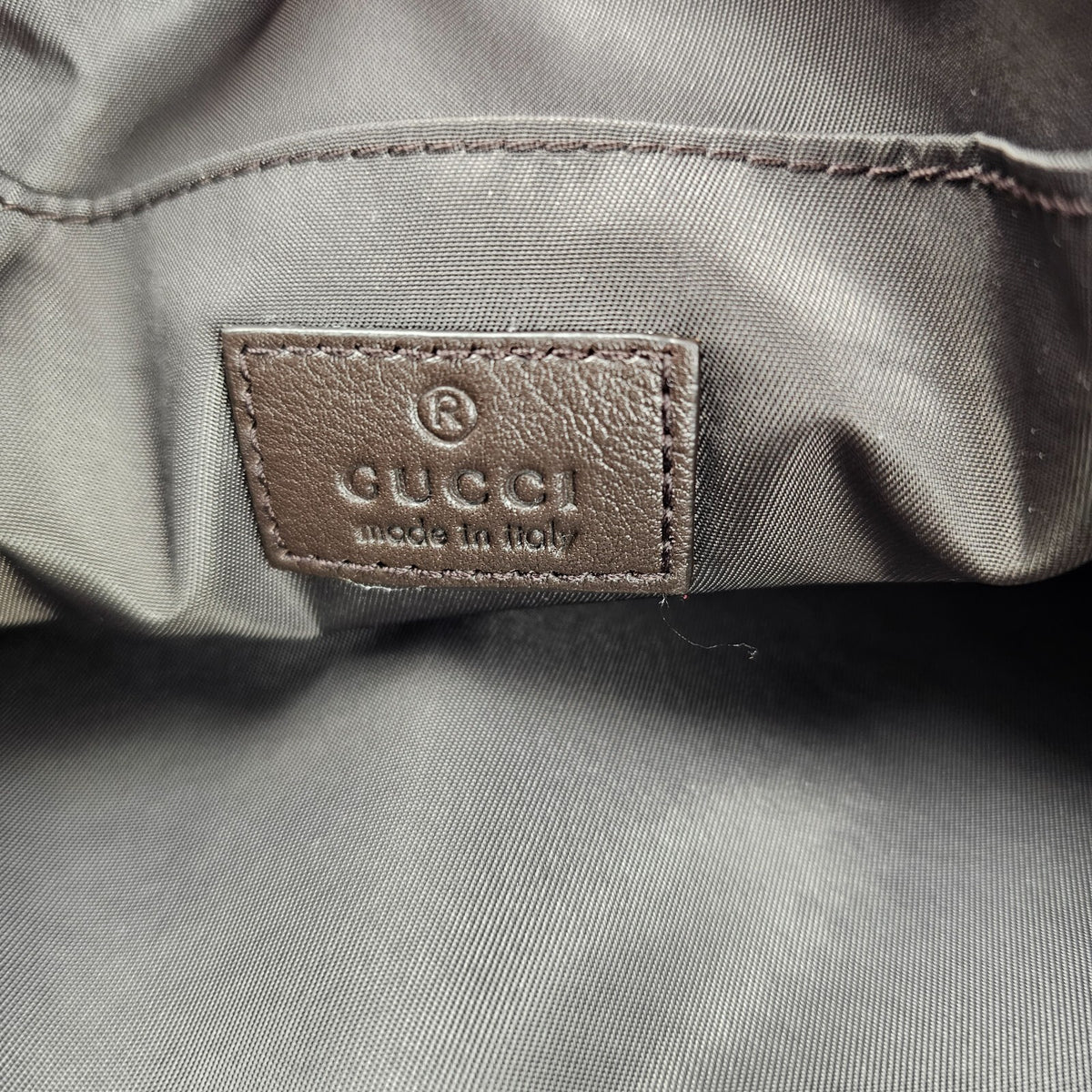 GUCCI $1890 Beige/Dark Brown GG Canvas Small Crossbody Bag New & Authentic