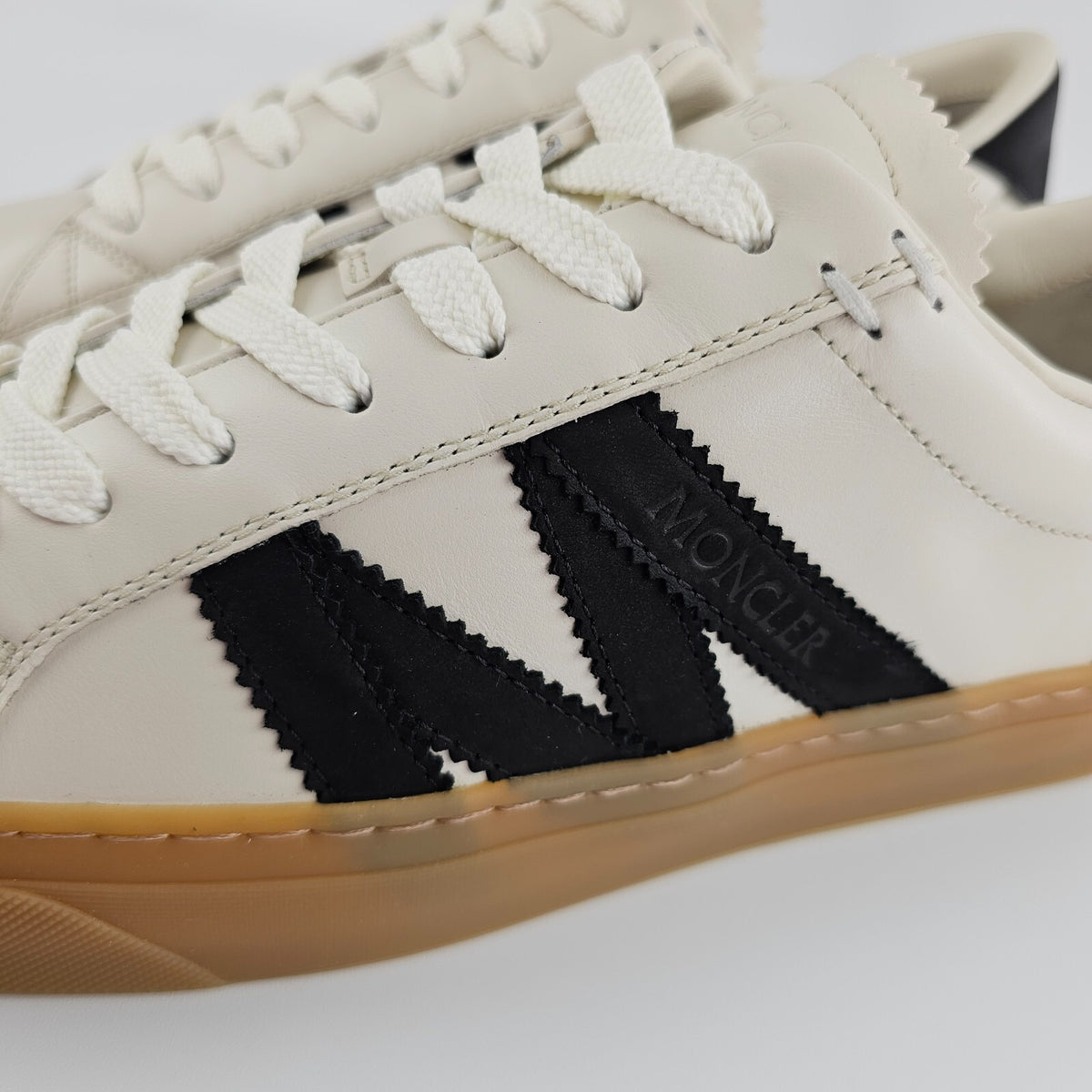 MONCLER Monaco2 Men's Beige Sneakers New