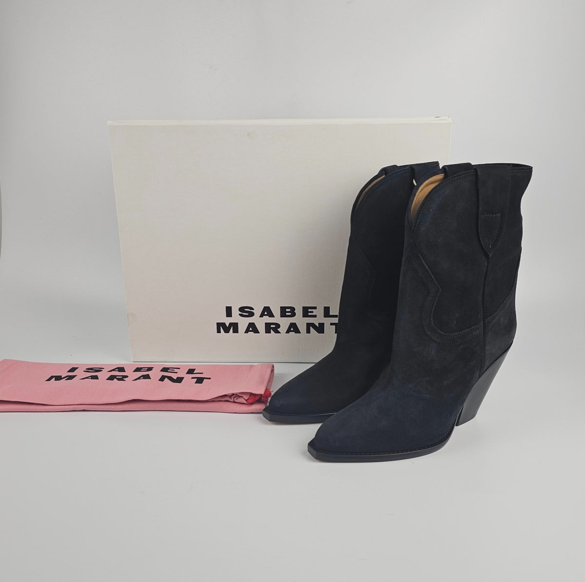 ISABEL MARANT Leyane Black Suede Boots New And Authentic
