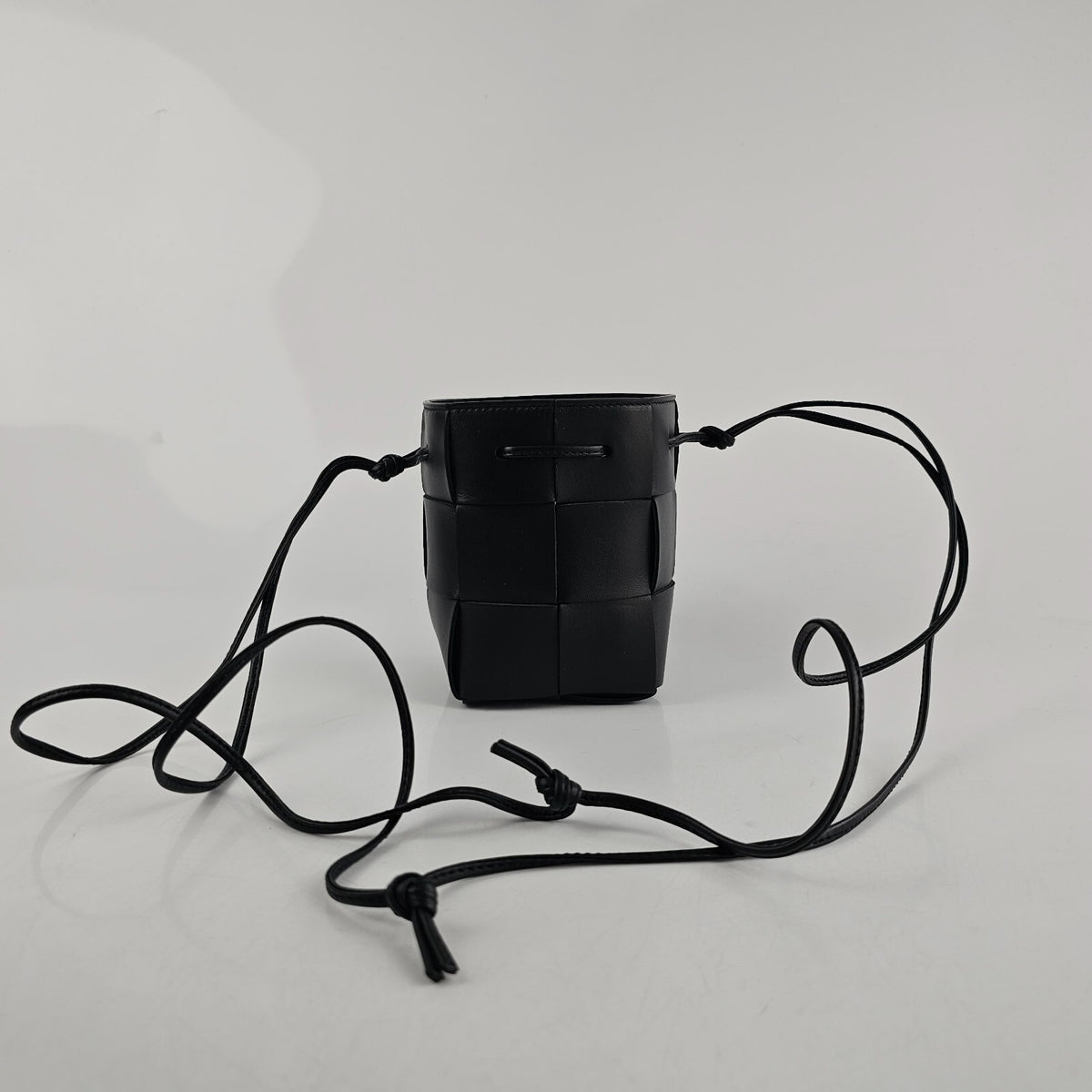 Bottega Veneta Cassette Mini Bucket $1300 Black Crossbody Bag New