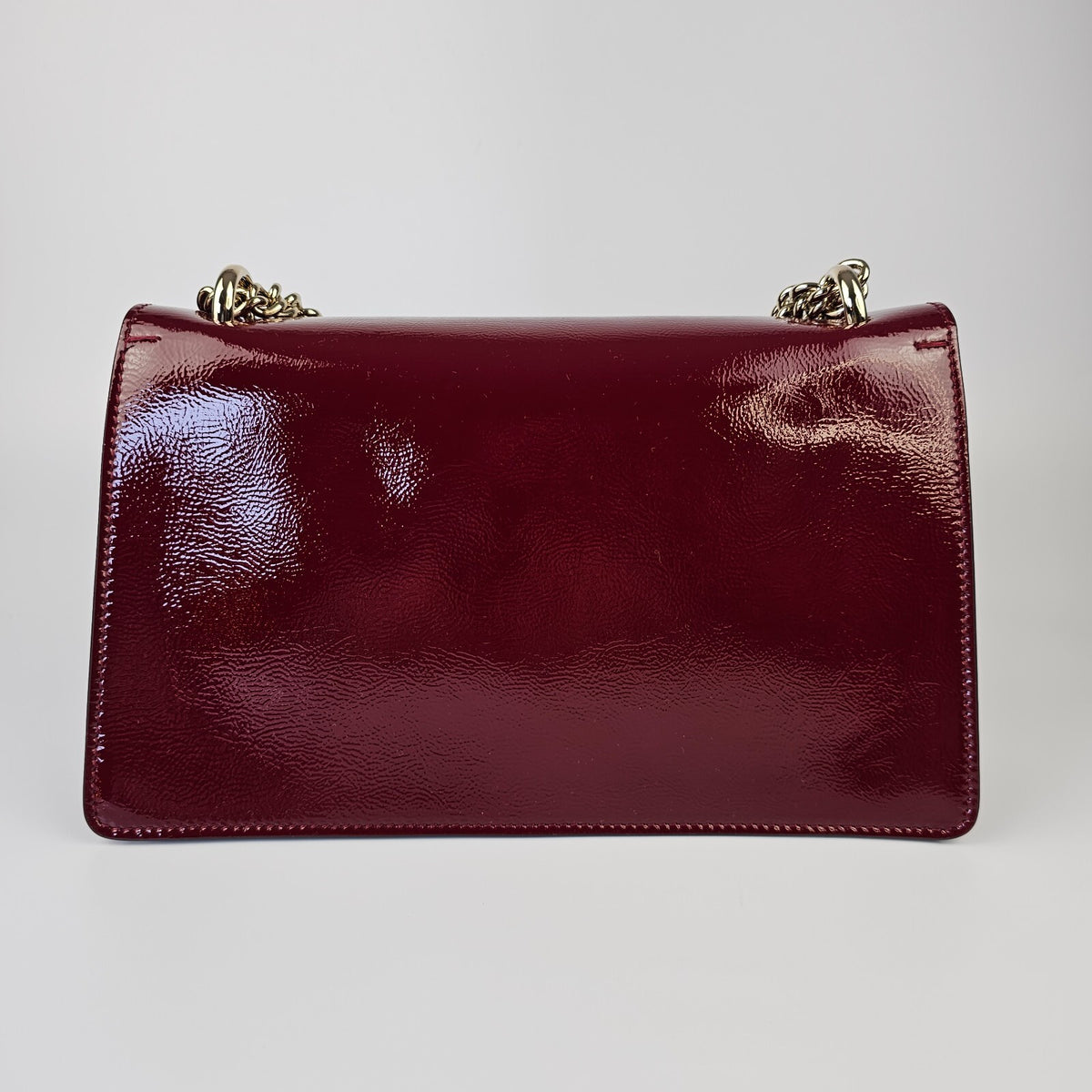 GUCCI Dionysus Medium $3650 Rosso Ancora Patent Leather Shoulder Bag New