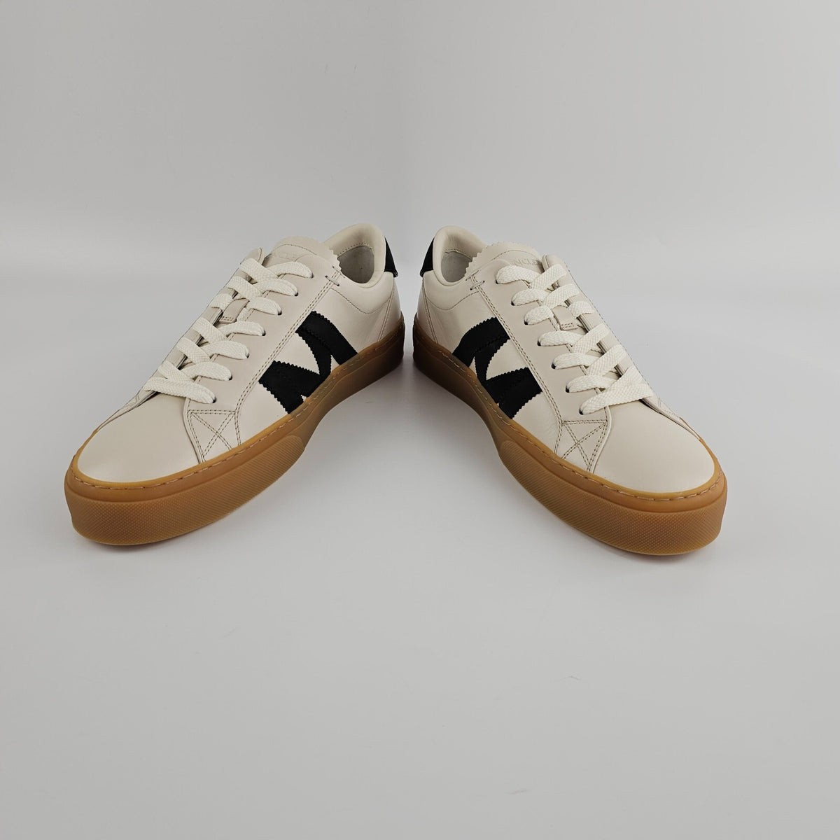 MONCLER Monaco2 Men's Beige Sneakers New