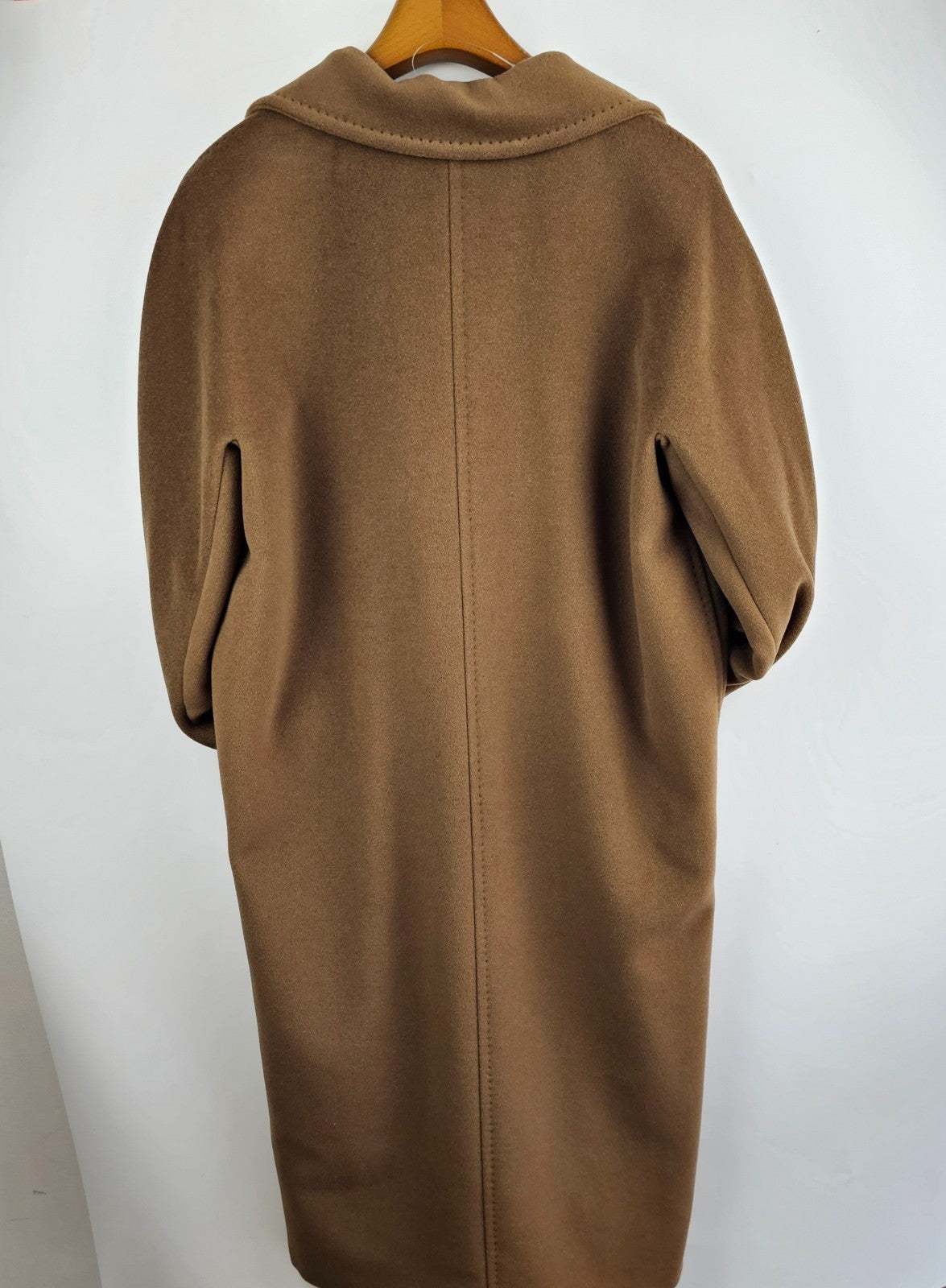 MAX MARA Madame 101801 Belted Brown Wool Long Coat New & Authentic